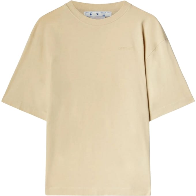 Gebroken wit Scribble Carry Over Skate Fit ivoorbeige T-shirt