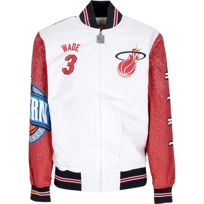 Herenbomberjack Nba Burst warming-upjack nr. 3 Dwyane Wade Miahea Multi/wit