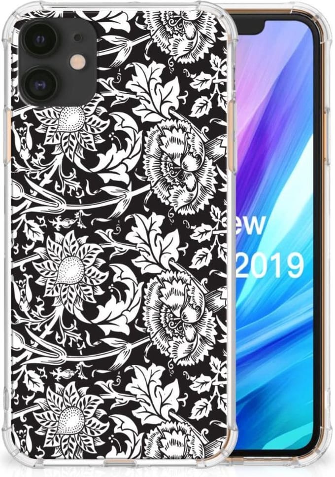 Apple iPhone 11 Case Black Flowers