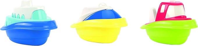 Speelgoedboot - Zeeschip boot - Buiten spelen - Gemaakt in Frankrijk - 13 cm - Blauw