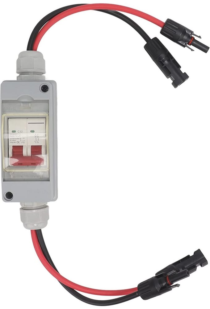 Mini-stroomonderbreker voor PV-systemen - DC 500V 32A, Scheidingsschakelaar met IP65 Bescherming