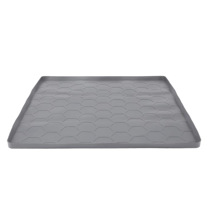 Koelkast Siliconen Mat Professionele Krasbestendigheid Lekdicht Onder Wasmachine Mat voor Gray gray