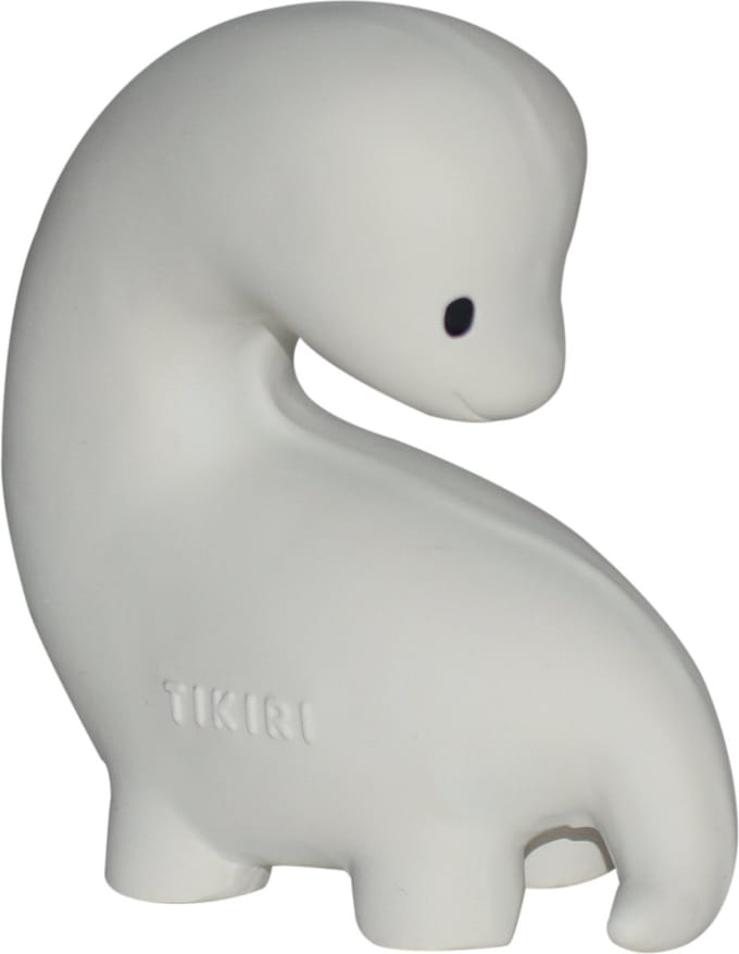 TIKIRI Mijn Eerste Dinosaurus - Brachi - Natuurlijk Rubber - Met Belletje - 0 Jaar