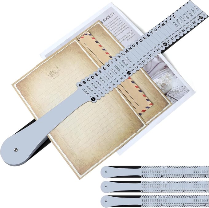 Document Sorteerder - Bestandsorganisator - Bureau Ordening - 31 Tabbladen - 64 x 597 cm - Grijs