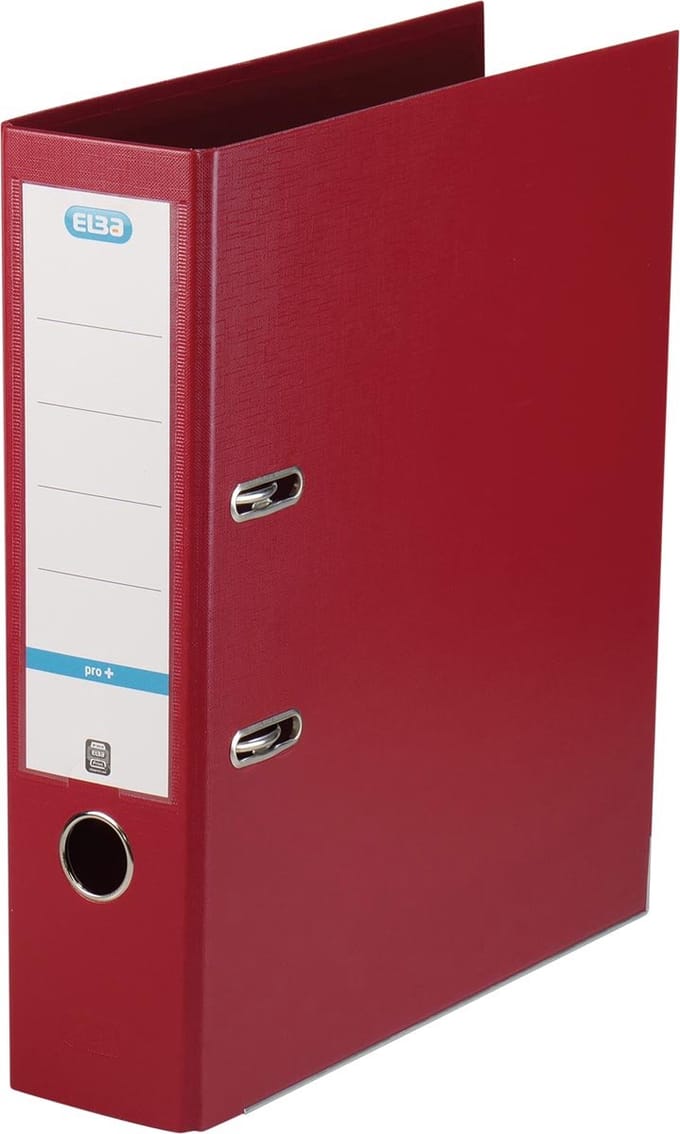 ELBA Smart Pro+ - Ordner A4 - 80 mm - donkerrood - doos van 10 stuks