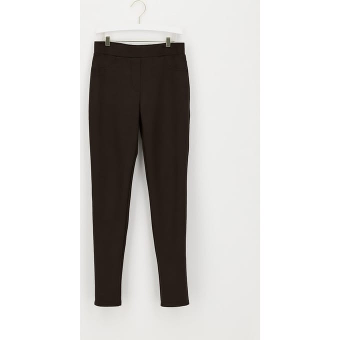 Oroblu - Maat M - Pull On Leggings - Suede - Kleur Zwart