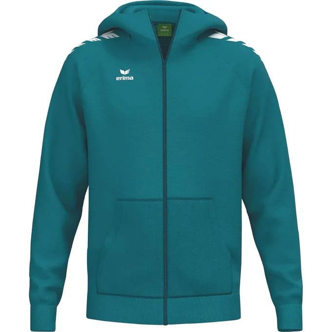 Erima Cmpt Wings Hooded Full Zip Heren - Tahitian Blue | Maat: S