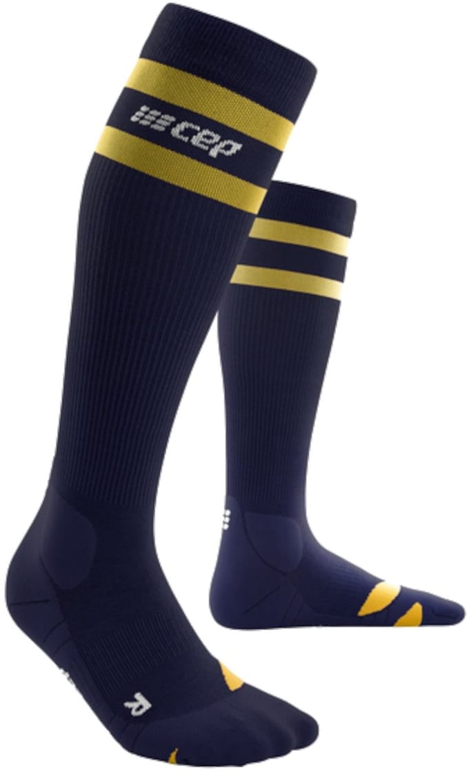 CEP Hiking Merino Tall Compressie - Navy - Kuitomvang Heren 32-38 cm
