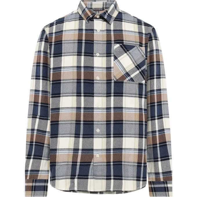 Flanellen shirt KnowledgeCotton Apparel Dune