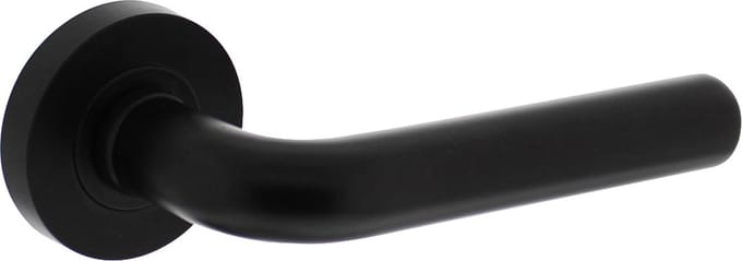 Intersteel Deurkruk Agatha op rozet ø53x8mm mat zwart