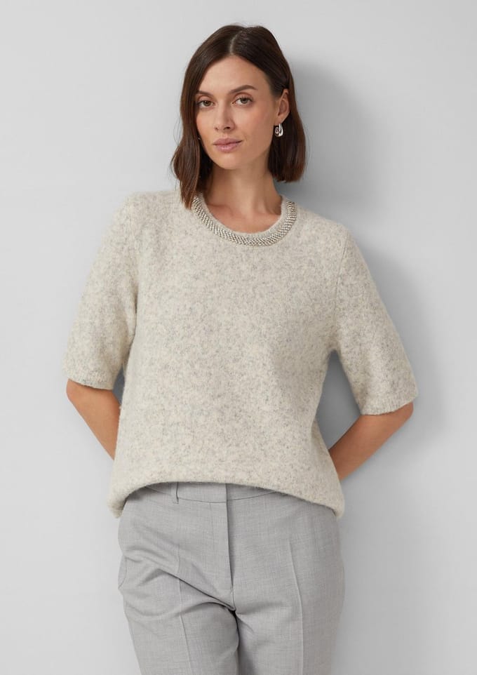 s.Oliver  Pullover Ecru Taglia: 40 | Maglioni a maglia Outlet | Donna | Marrone