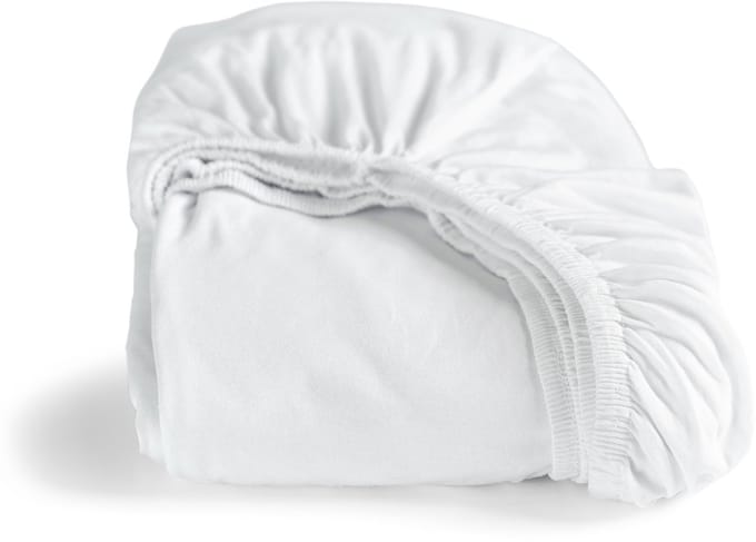 Cinderella - Hoeslaken (tot 25 cm) - Double Jersey - 70x200 cm - Wit