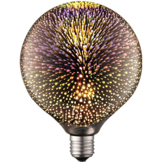 Lucande - E27 LED-lamp - Glas, metaal - E27 - rookgrijs, goud