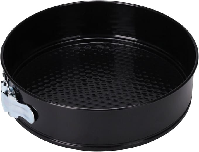 Taart bakvorm/springvorm met anti-aanbak laag zwart 24 cm