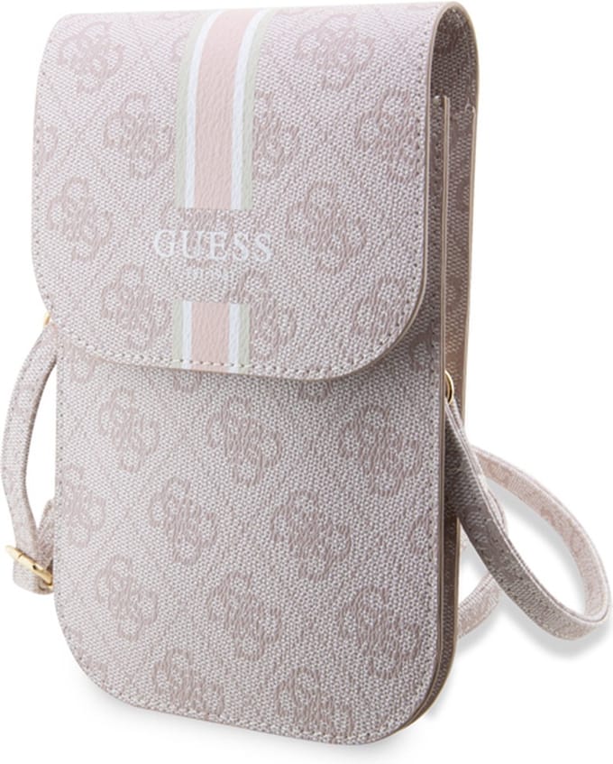 Guess 4G Printed Stripe Heuptas (Scherm tot 7 Inch) - Roze