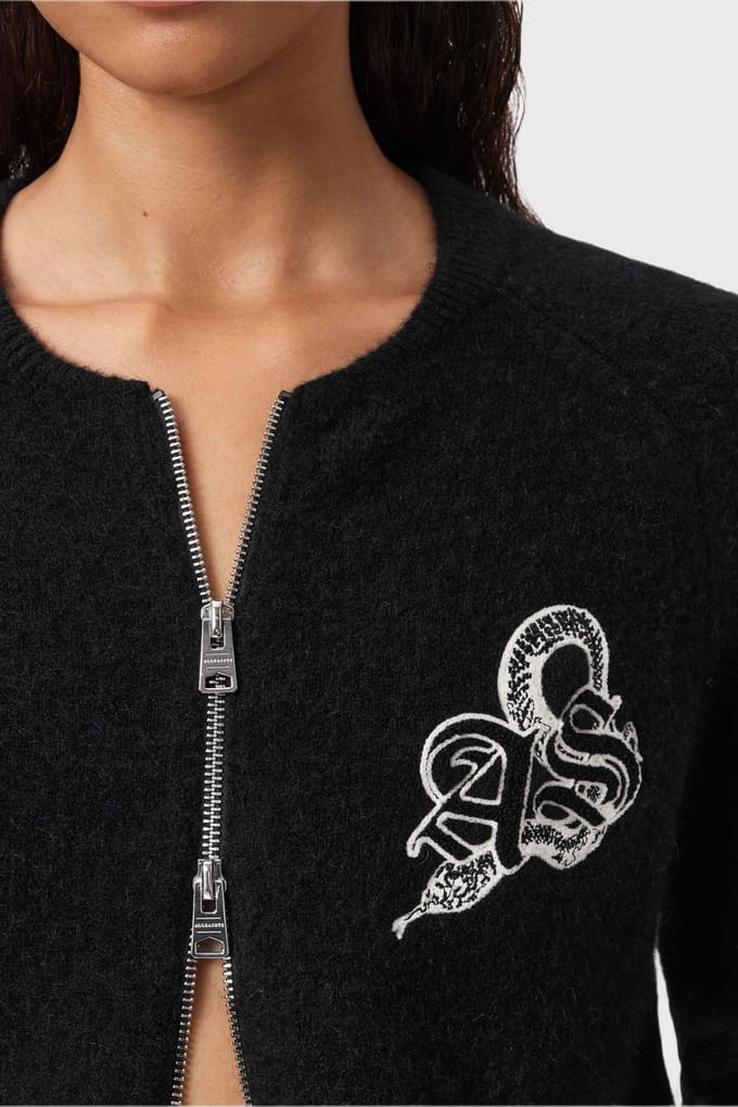 AllSaints Jaqueline As Bomber Black Taglia: S | Bomber Outlet | Donna | Nero