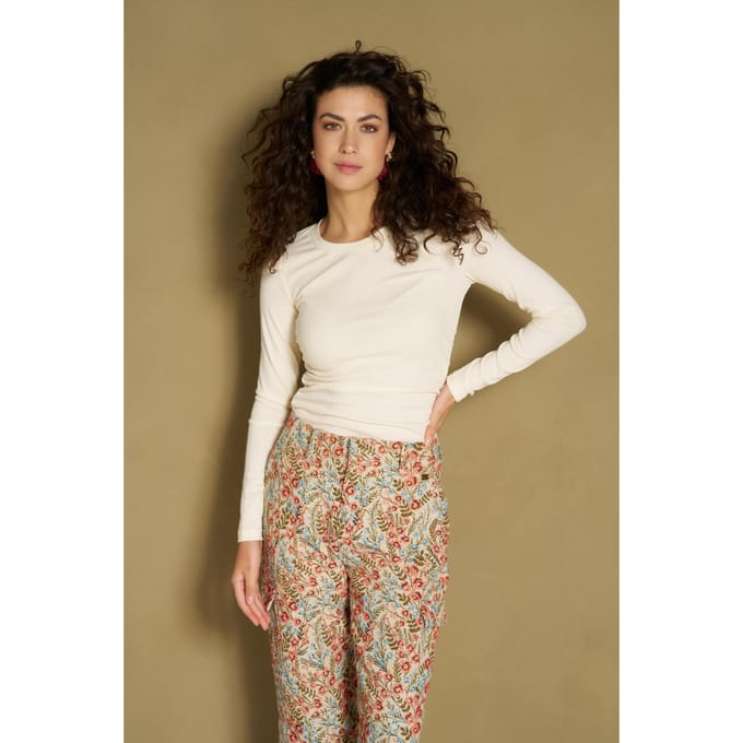 Top Hania - Gathered Basic | Cream