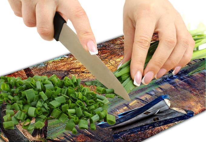 TMK ArtDeko - Snijplank - Glas - 40x30cm - Landschap