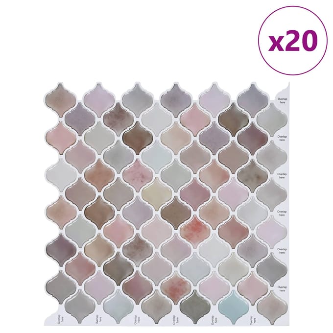 vidaXL - Lanturn - Tegel - 20 - st - Beige - 27 - x - 27 - cm - Polyurethaan - en - PET