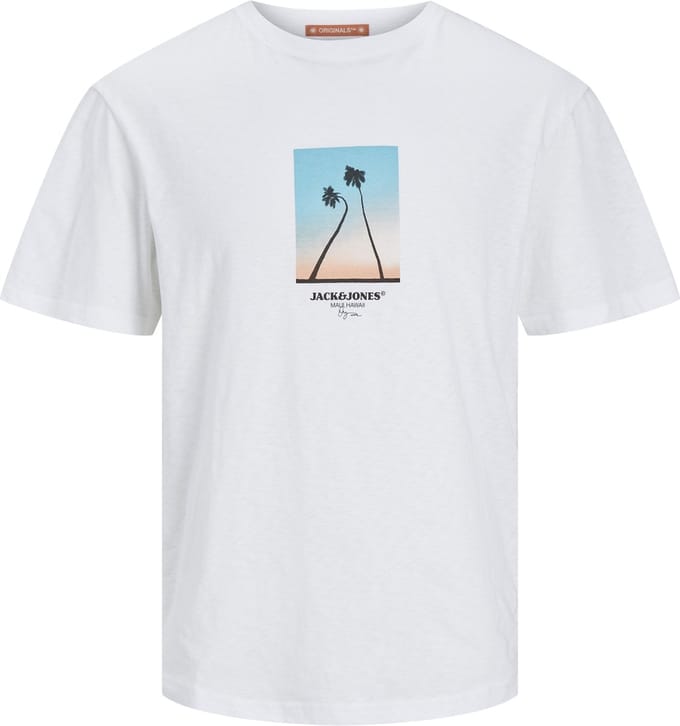 Jack & Jones - T-shirt - Maat S - Mannen - wit - katoen