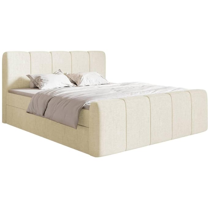 Boxspring Chloe 200x200 chenille met opbergruimte | NADUVI Collection