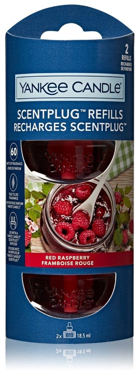 Yankee Candle - Red Raspberry - Elektrische Diffuser Navulling - 2 stuks