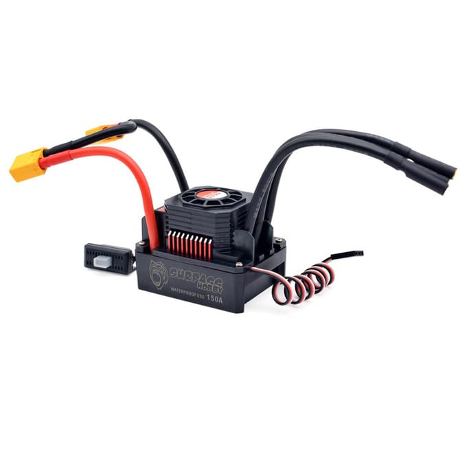Moteur sans balais 2000 KV 4076, étanche, 150A, ESC sans balais avec prise BEC XT60 pour voiture RC 1/8 multicolore