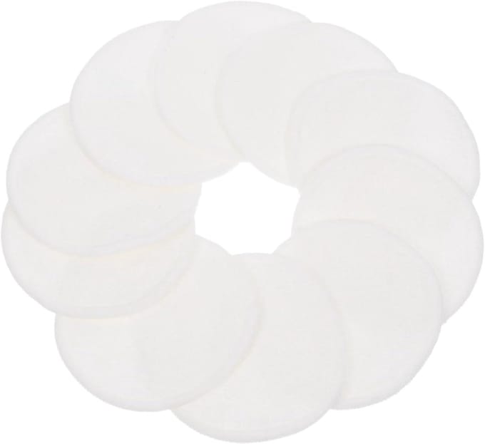 Herbruikbare Make-up Pads - Wattenschijfjes Katoen - Make-up Verwijderen - Zacht en Mild - 7.8 cm Diameter - Wit