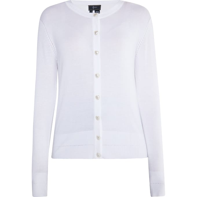 Faina Gebreid vest Dames wit
