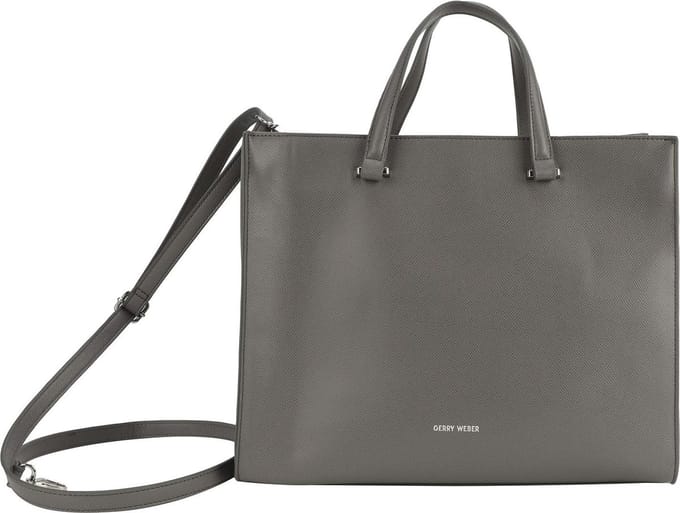 GERRY WEBER handtas schoudertas met laptopvak Principle Handbag LHZ Lightgrey grijs