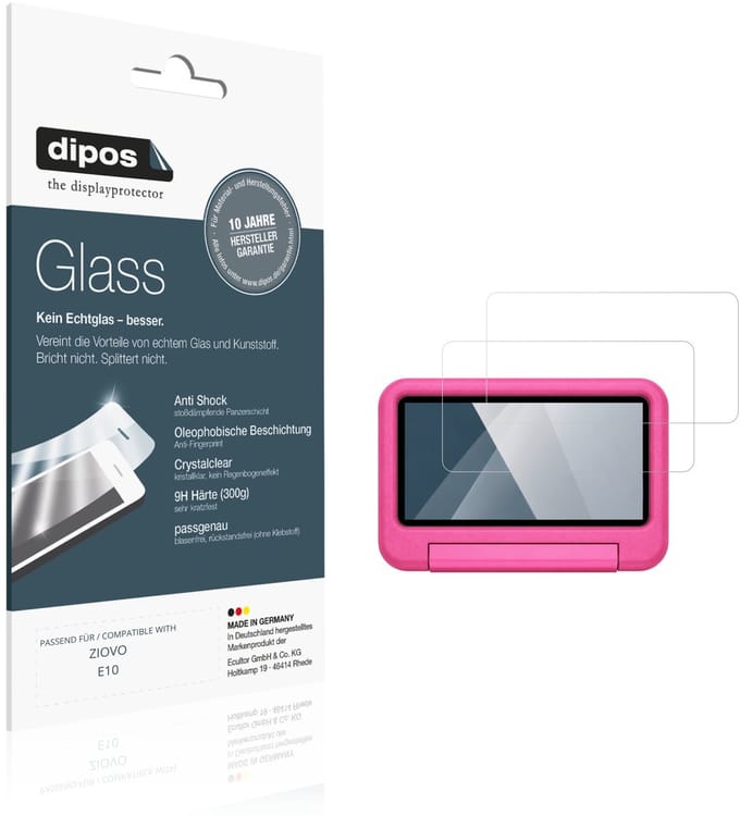 dipos – 2x Pantserfolie geschikt voor ZIOVO E10 | 9H Screenprotector