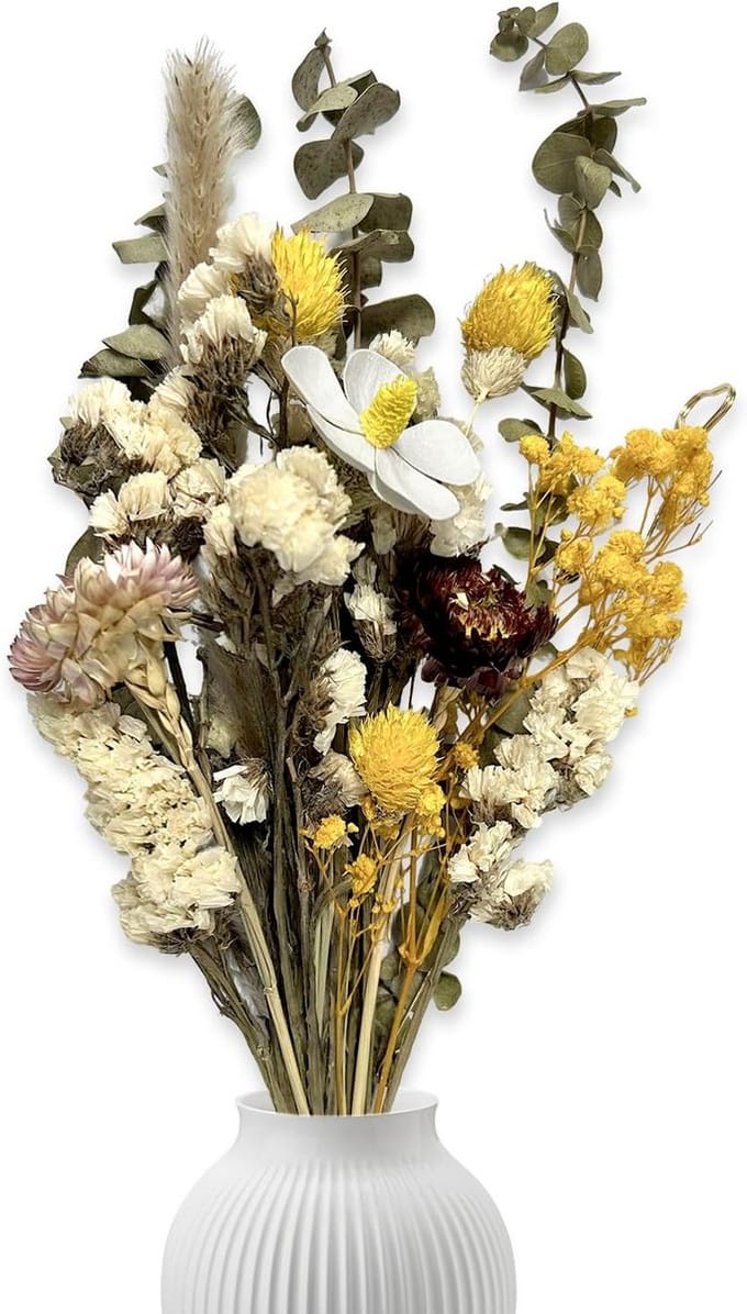 Gedroogde Bloemenboeket voor Vaas, Boho en Tafeldecoratie