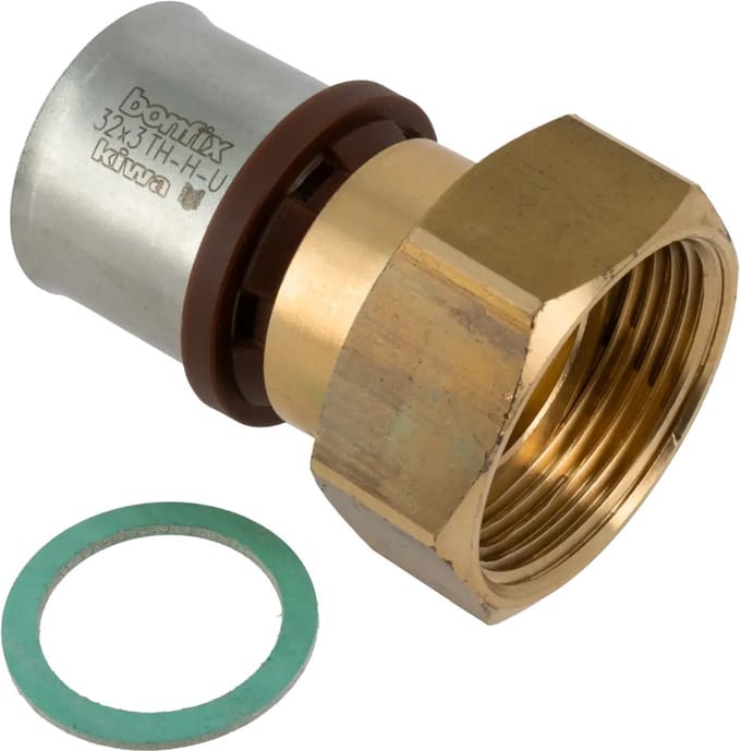 Bonfix Alu-pers 2-del. kopp. losse moer 1 1/4″ bi. x 32 mm
