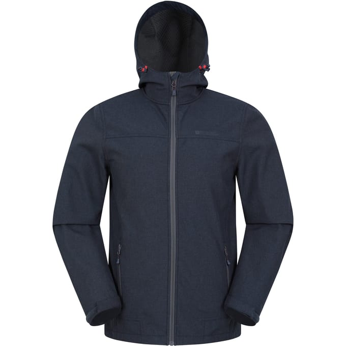 Mountain Warehouse Heren Reykjavik Softshell Windproof Jas (Marine)