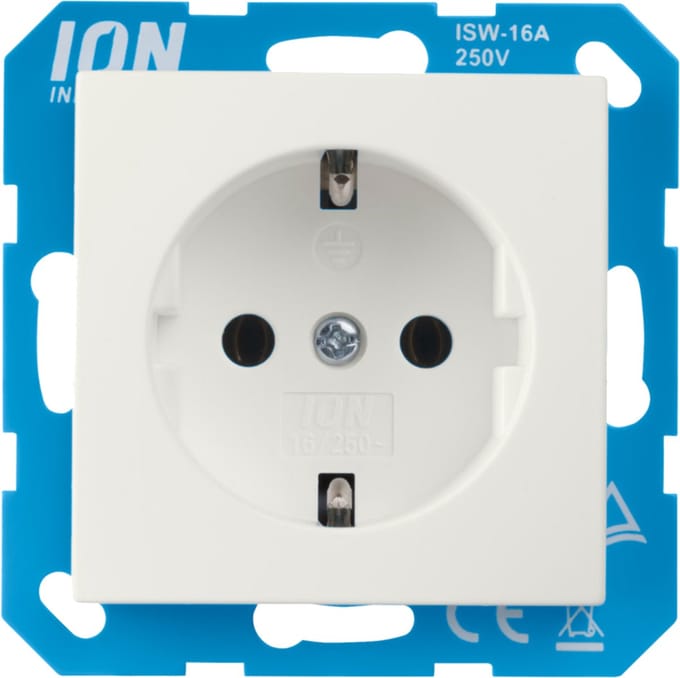 ION E1 inbouw contactdoos polarwit
