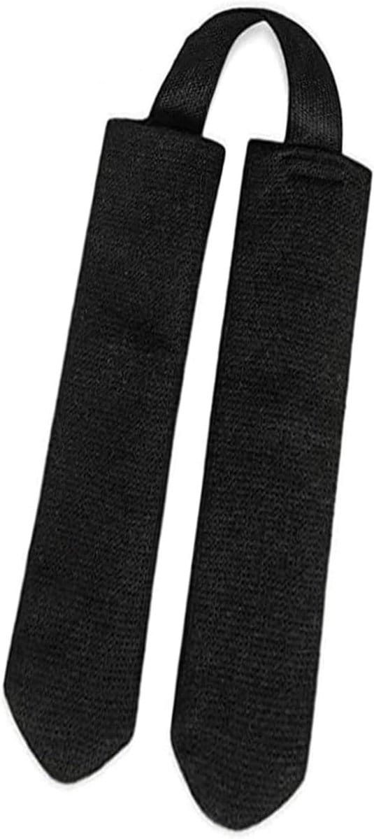 Roeimachine Handgreep - Grip Verbeteraar - Comfortabel Trainen - Ademend Katoen - 16.9 cm - Zwart