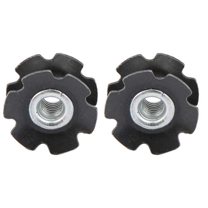 Écrou étoile pour fourche avant de vélo, 23,6 mm, pour casque de vélo de montagne et de route, tube de direction gray