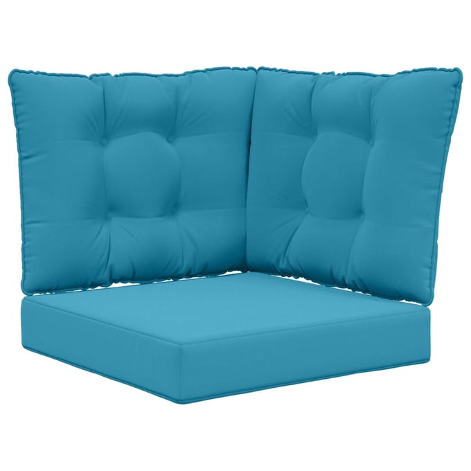 vidaXL - Buitenbankkussen - Polyester - Koninklijk - Blauw - 50,5 - x - 50,5 - cm