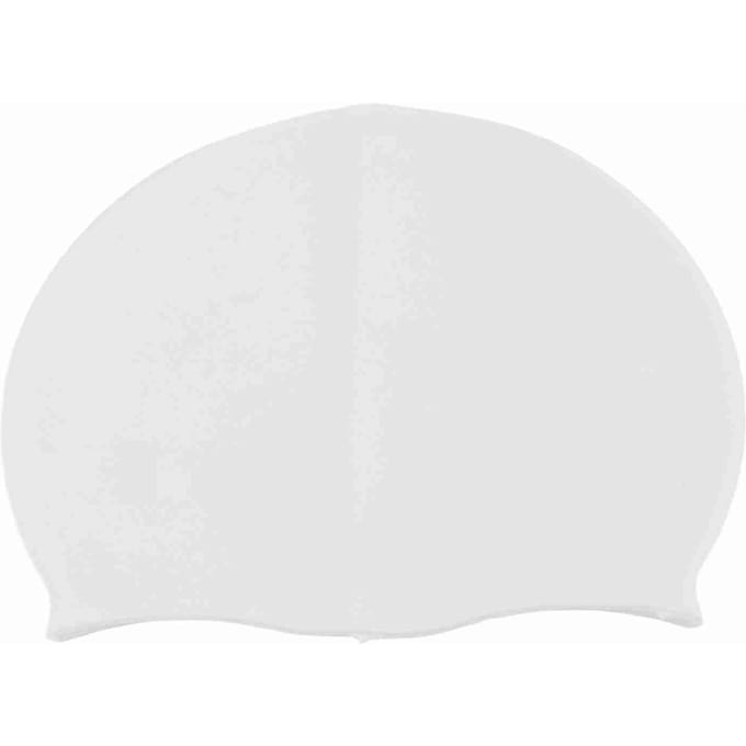 Duurzame Unisex Siliconen Waterdichte Zwemmuts Effen Hoge Elasticiteit Zwemmersmuts Wit wit
