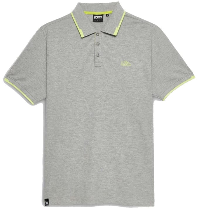 Munich Slam Lifestyle Korte Mouw Poloshirt Grijs M Man