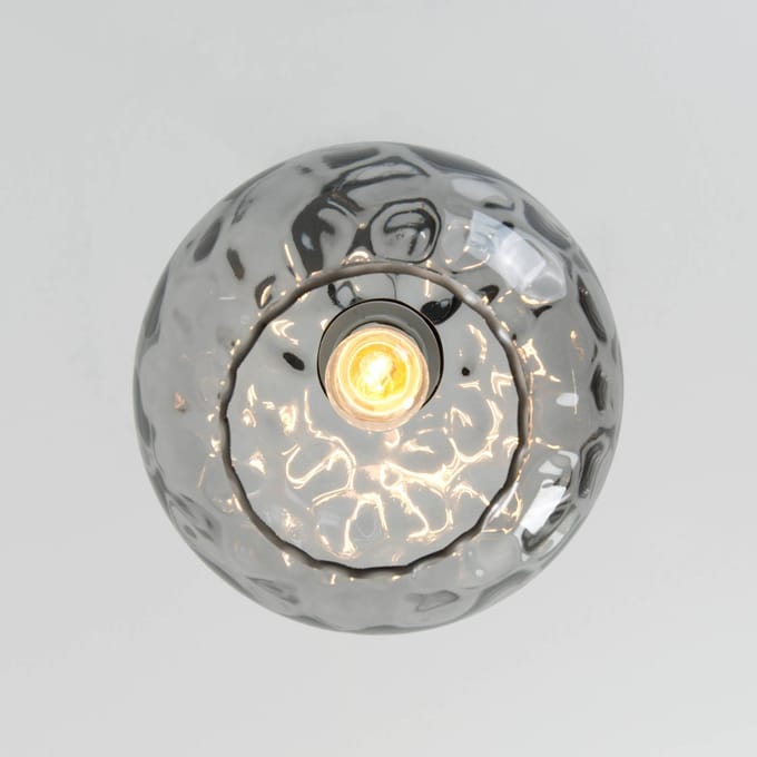 Holländer Hanglamp Milano met een kap van rookglas