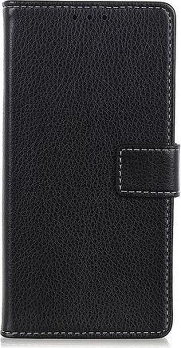 Shop4 - Xiaomi Mi 9 Hoesje - Wallet Case Lychee Zwart