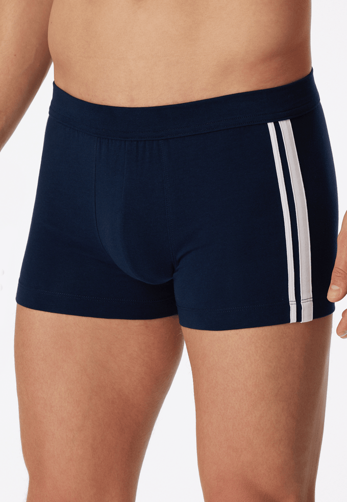 SCHIESSER 95/5 Stretch shorts (3-pack) - zwart - blauw en grijs