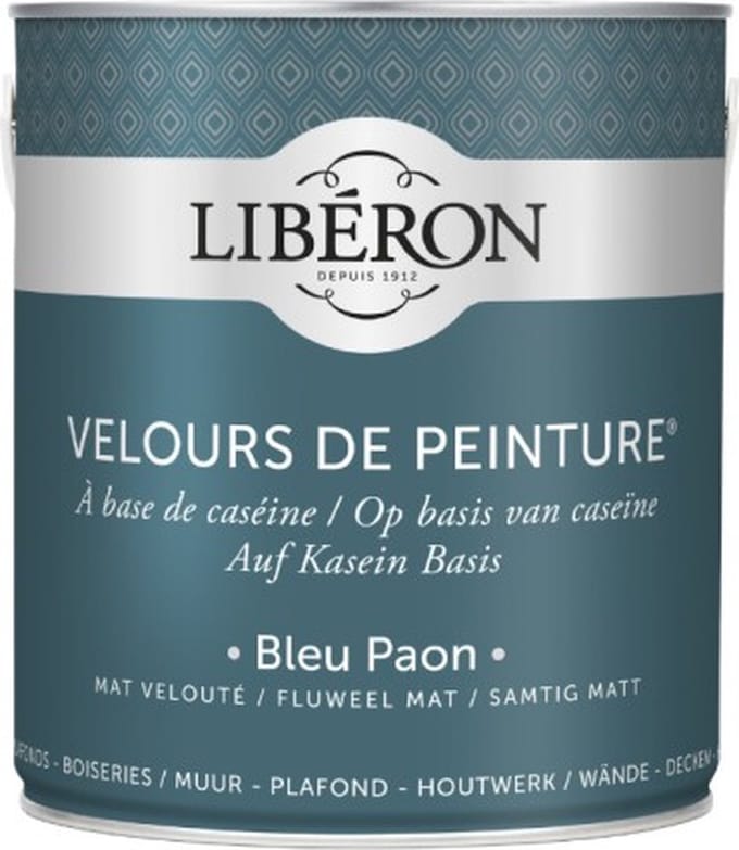 Liberon Velours De Peinture Muurverf - Mat - Bleu Paon - 2,5l