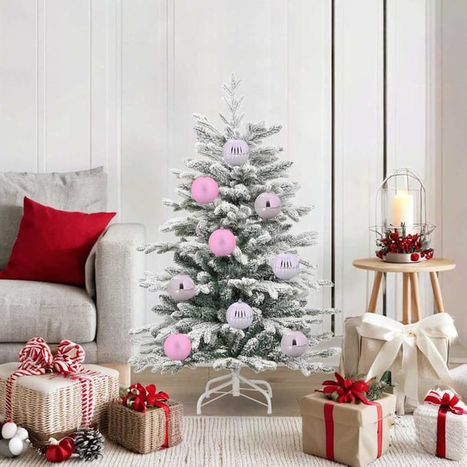 vidaXL - Kerstbal - Set - XL - 15 - st - Roze - Ø - 10 - cm - Kunststof