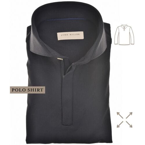 John Miller Polo Hyperstretch Performance Zipper Zwart / male