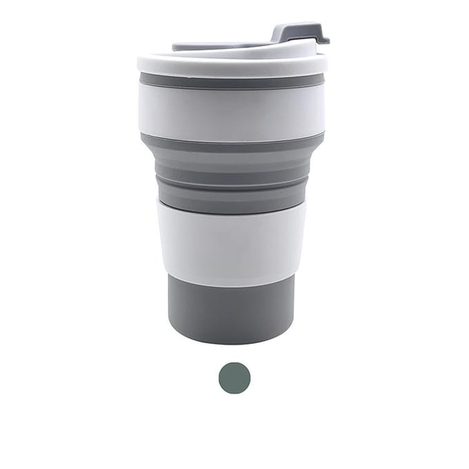 350ml Silicone Multifunctionele Hoge Temperatuur En Broei Bestendig Draagbare Opvouwbare Waterbeker Met Deksel