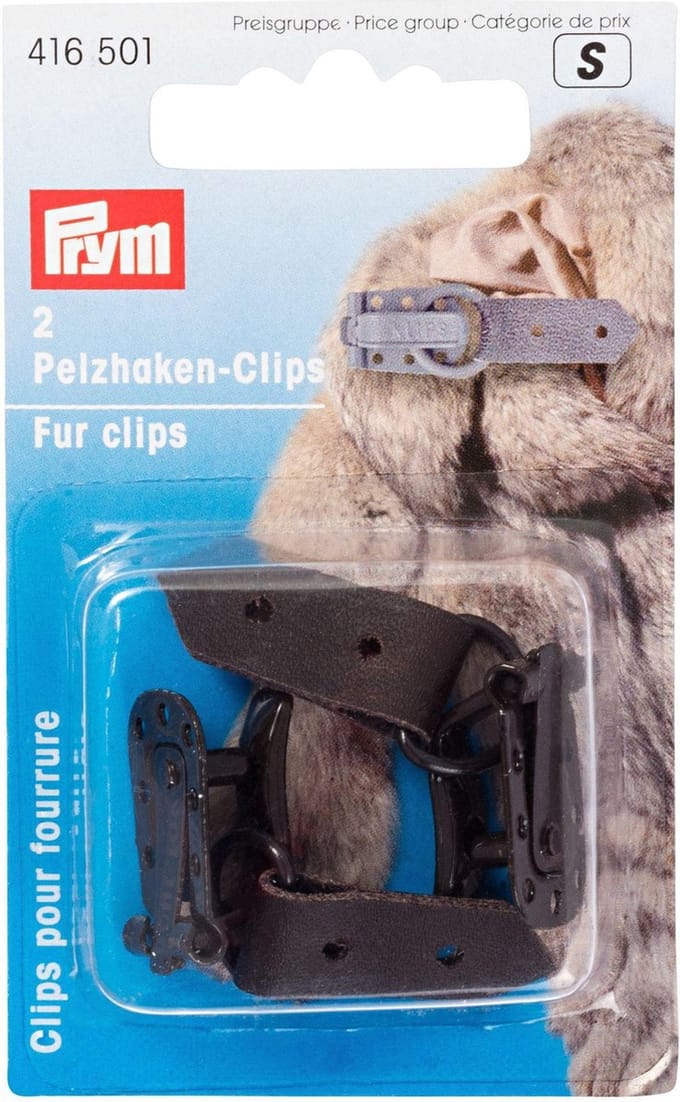 PRYM Clips voor bonthaken bruin 416501 - Prym