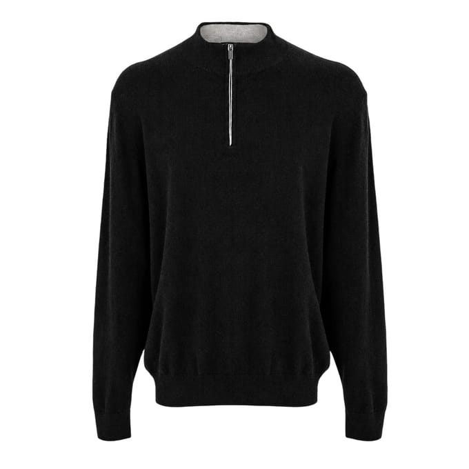 Callaway Heren Gebreide Trechterhals Sweater Top (Flanel Grijs Heide)