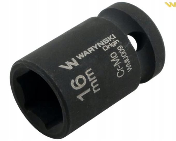 Slagdop 1/2" 16 mm Zeskant CrMo DIN 3129
